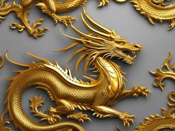 Gold Dragon Wallpaper - Bold wallpaper with a gold dragon.  background wallpaper