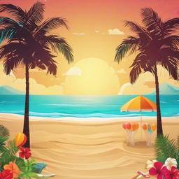 Beach background - beach party video background  