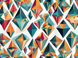 Diamond clipart - diamond shapes in abstract art  vector clipart