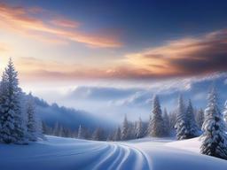 Snowy Sky Background  ,desktop background wallpaper