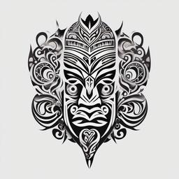 maori moko tattoo  simple color tattoo,minimalist,white background