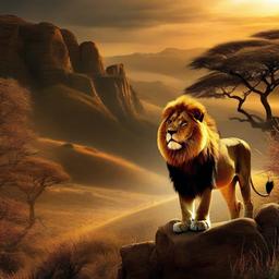 Lion Background Wallpaper - lion landscape wallpaper  