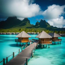 bora bora, french polynesia - imagine the overwater bungalows of bora bora, surrounded by bioluminescent waters. 