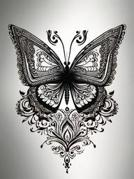 mehndi tattoo design butterfly  