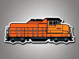 Freight Train Cargo Sticker - Industrial transport, ,vector color sticker art,minimal