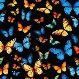 Butterfly Background Wallpaper - black wallpaper with butterflies  