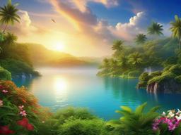 Heaven Paradise Background  