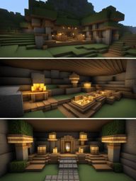 underground dwarven kingdom with extensive mines - minecraft house design ideas 