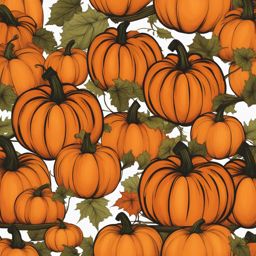 pumpkin clipart transparent background in a pumpkin patch - symbolizing the fall season. 