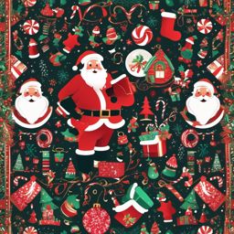 Christmas Phone Wallpaper - Santa's Workshop on Mobile  intricate patterns, splash art, wallpaper art