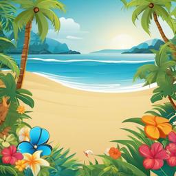 Beach Background Wallpaper - cartoon background beach  