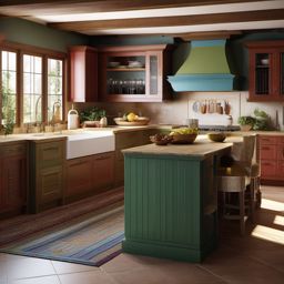 Classic Mediterranean Kitchen - Capture the classic beauty of the Mediterranean in your kitchen. , kitchen layout design ideas, multicoloured, photo realistic, hyper detail, high resolution,