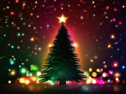 Christmas Tree Lights Background  