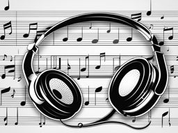 music clipart black and white 