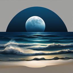 Ocean Background Wallpaper - moon over ocean wallpaper  