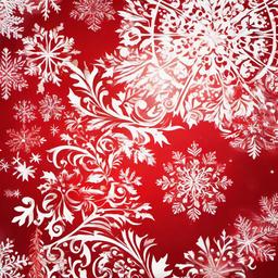 Christmas Market Celebration Background with Frosty Holiday Festivities wallpaper splash art, vibrant colors, intricate patterns. make red and white the primary color 