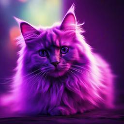 Cat Background Wallpaper - purple fluffy background  