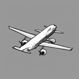 sketch of aeroplane  minimal rough sketch scribbles,doodles,black and white