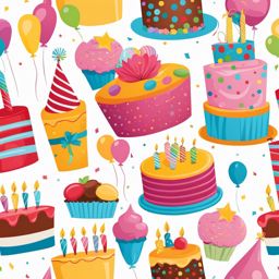 birthday clipart - a joyful and party-themed birthday design. 