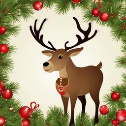 Christmas Background Wallpaper - christmas reindeer wallpaper  