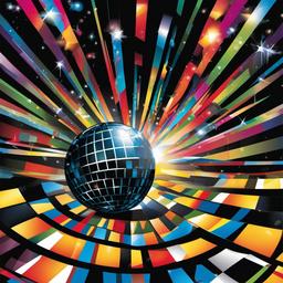 Disco Ball clipart - disco ball on stage  vector clipart