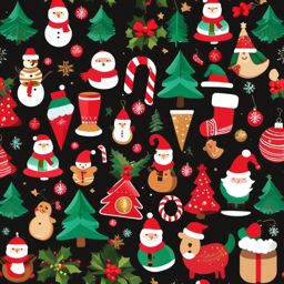 Christmas free clipart images, Free and delightful Christmas-themed illustrations.  simple, 2d flat