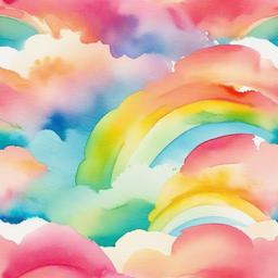 Watercolor Background Wallpaper - watercolor rainbow background  