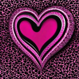 Heart Background Wallpaper - pink black heart wallpaper  