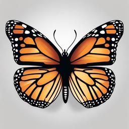 monarch butterfly tattoo ideas  simple color tattoo, minimal, white background