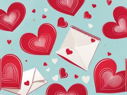 heart clip art transparent background on a love note - symbolizing love and affection. 