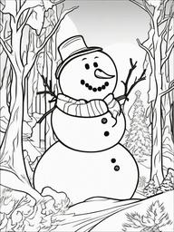 Frosty The Snowman Pictures To Color  outling,coloring pages,black and whit