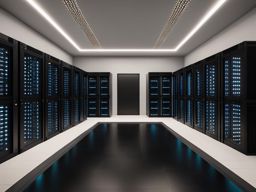 ai-driven data center processing vast amounts of information - minecraft house design ideas 