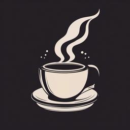 Coffee Cup clipart - steaming coffee cup with a cozy design  color,minimalist,vector clipart