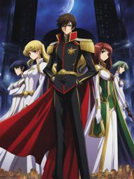 code geass leads a rebellion against oppressive forces in a dystopian future. 