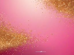 Pink Gold Glitter Background  