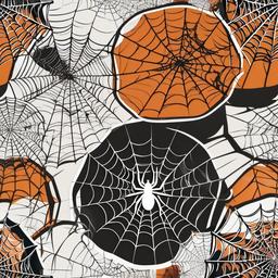 Spider Web clipart - intricate spider web with a spider  