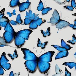 Butterfly Background Wallpaper - blue butterflies background  