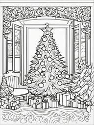 Christmas Coloring Pages  outling,coloring pages,black and white