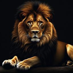 Lion Background Wallpaper - lion in dark background  