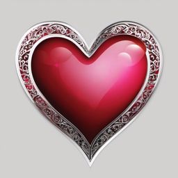 Heart Clipart, Symbol of love and affection. 