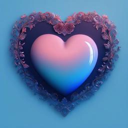 Heart Background Wallpaper - blue heart background aesthetic  