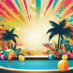 Party Background Wallpaper - summer pool party background  