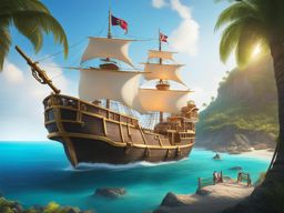 set sail for pirate's cove, a hidden island filled with buried treasure and pirate adventures. 