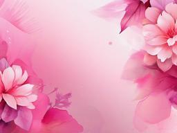 Pink Background Aesthetic-Aesthetic pink with abstract floral and watercolor details  background wallpaper