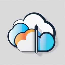 Cloud upload icon - Cloud upload icon for uploading to the cloud,  color clipart, vector art