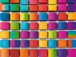 Rainbow Square Background  