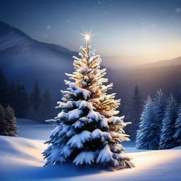 Snow Background Wallpaper - christmas tree in snow wallpaper  