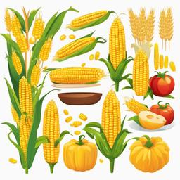 Corn clipart - corn festival activities  vector clipart