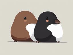 Mole cartoon  minimal, white background