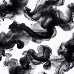 Smoke Background - black smoke on white background  